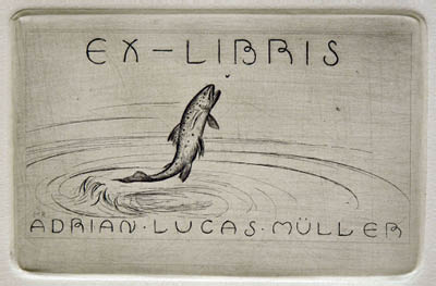 Richard M&uuml;ller
(1874-1954),Ex-libris f&uuml;r den Sohn des K&uuml;nstlers,bookplate for the artists son Adrian
Lucas